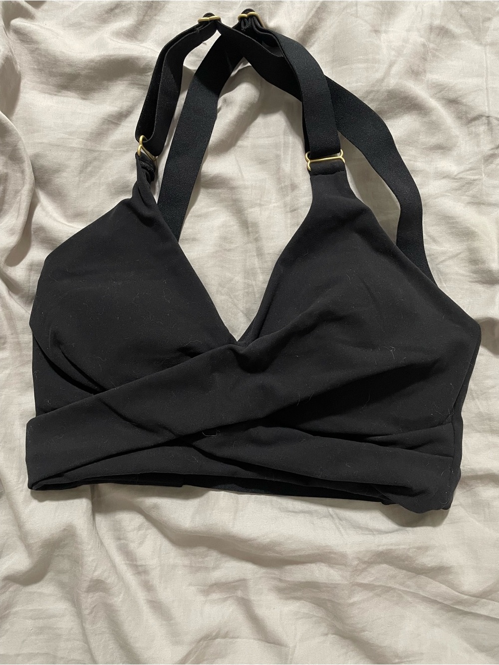 Black Candy Wrap sports bra